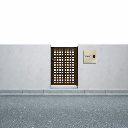 シンプレオ門扉　11型　片開き　埋込仕様  ０６・１２ | YKKAP